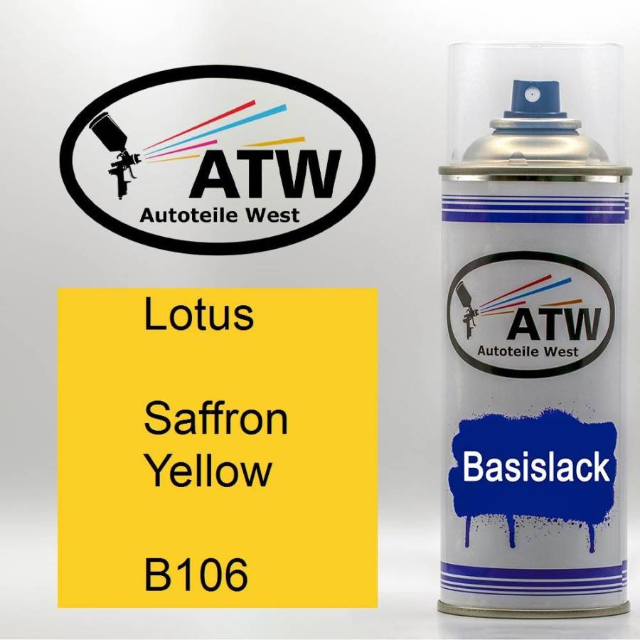 Lotus, Saffron Yellow, B106: 400ml Sprühdose, von ATW Autoteile West.